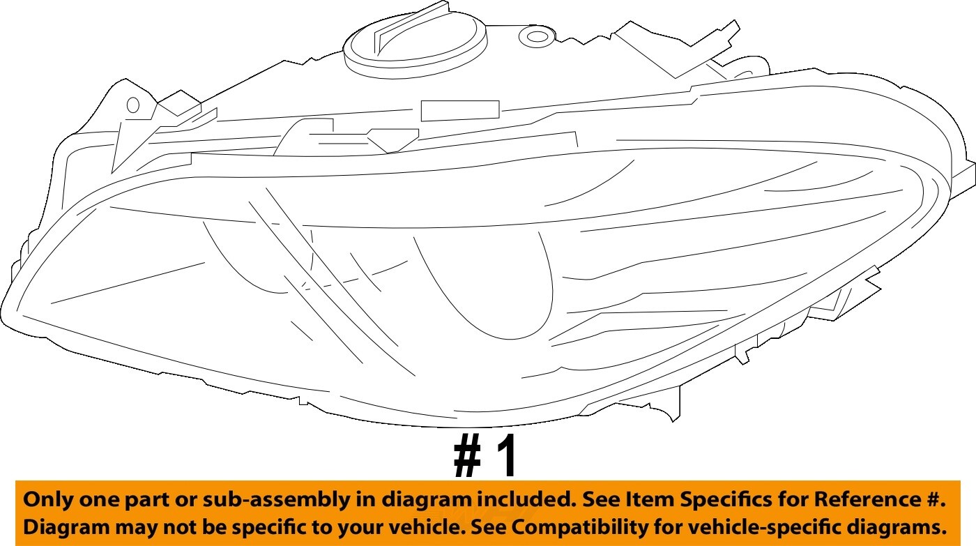 BMW OEM 13-16 M5-Headlight Head Light Headlamp 63117352485 | eBay 