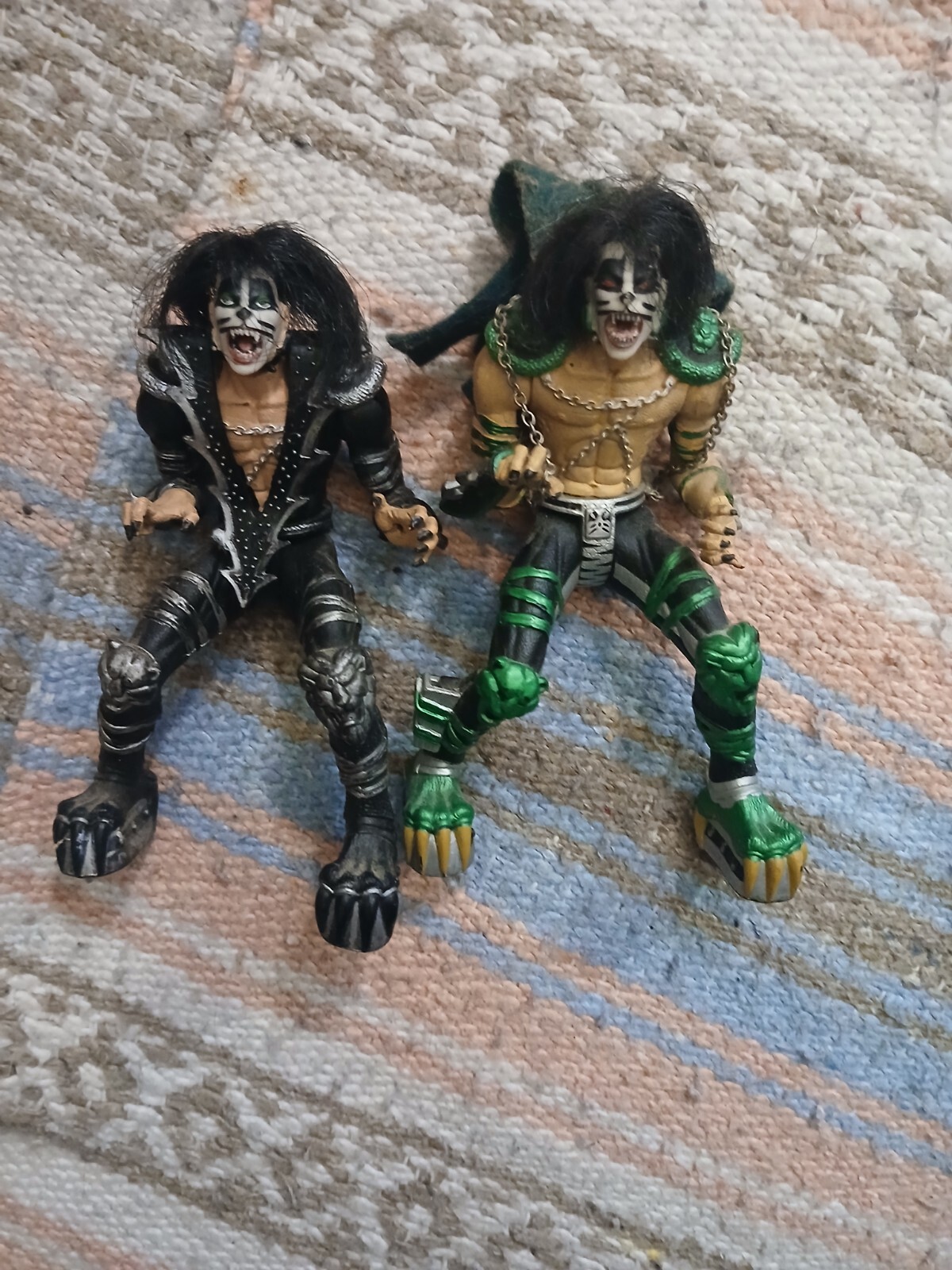 McFarlane Toys X2 Vintage Kiss Action Figure Lot Both Shown Included No