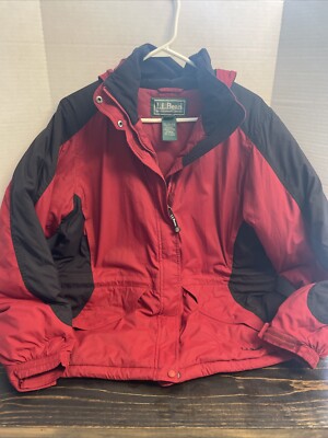 Vintage LL Bean Women's Red Lined Insulated ODSC6 Th Insulate 1X