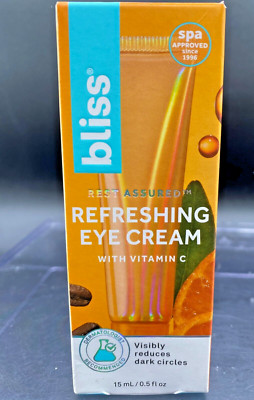 Bliss - Rest Assured Refreshing Eye Cream W/Vitamin C - Dark Circle - 0.5 Fl Oz