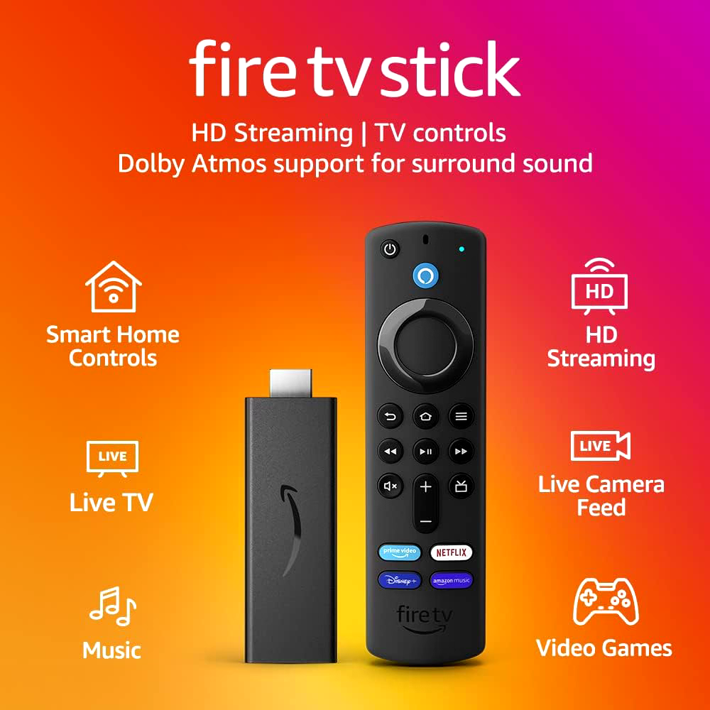 Amazon Fire TV Stick Lite Alexa Voice Remote HD streaming device
