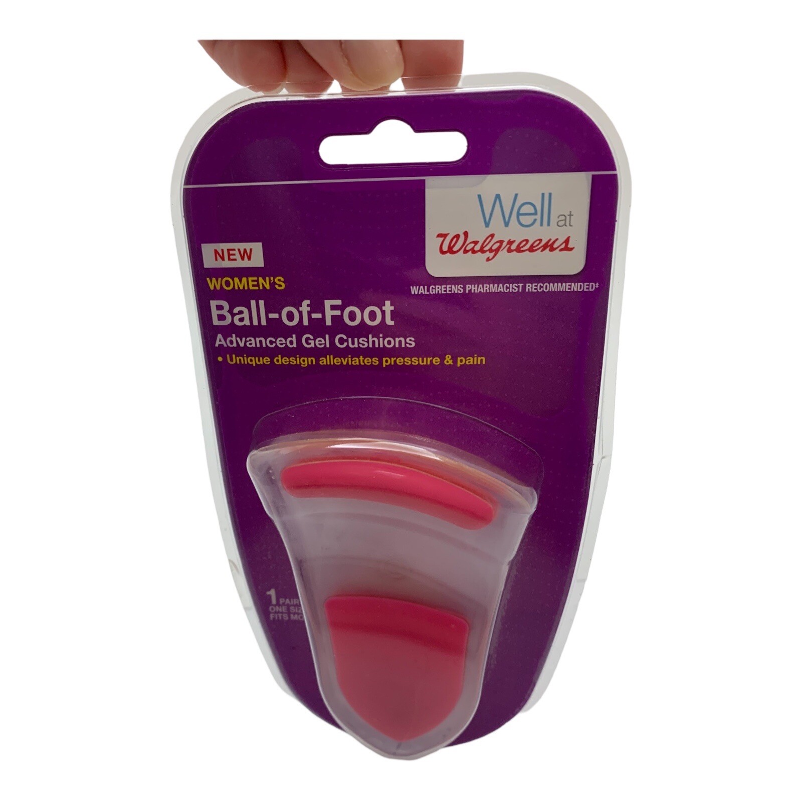Walgreens Woman's Ball of Foot Advanced Gel Cushions 1 Pair