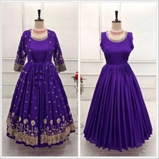 GOWN SALWAR KAMEEZ PAKISTANI INDIAN WEDDING PARTY WEAR DRESS BOLLYWOOD SUIT NEW