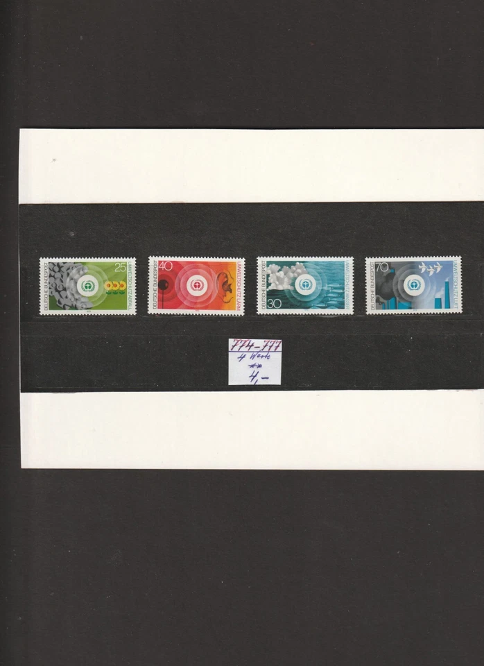 BRD - Mi. Nr. 774 - 777 " Umweltschutz " Postfrisch X2X - Bild 1 von 1
