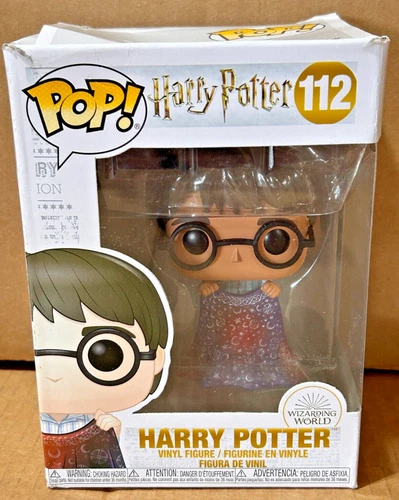 Funko Pop! Harry Potter: Harry with Invisibility Cloak #112 *DMG BOX