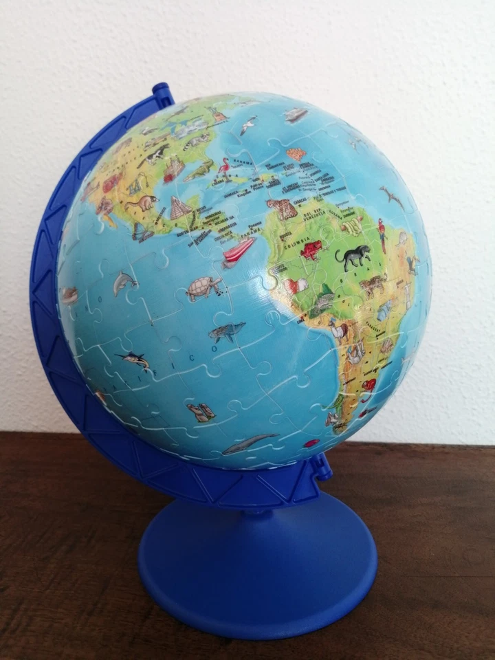 Puzzle 3D Globo 180 pezzi Ravensburger - Immagine 3 di 3