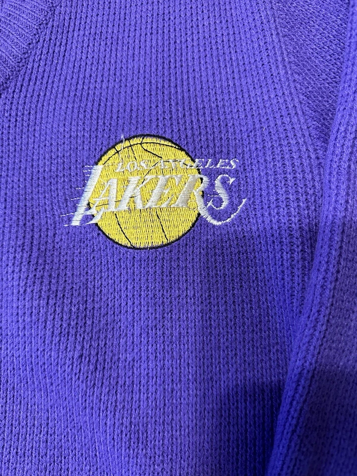 Vintage 90s Starter Los Angeles Lakers Acrylic Knitted Sweater Size Small - Image 4 of 4