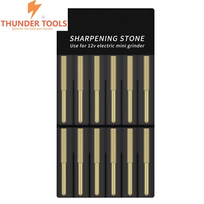 Thunder Tools 12Pcs Chainsaw Bits Titanium High Hardness Electric Chainsaw File