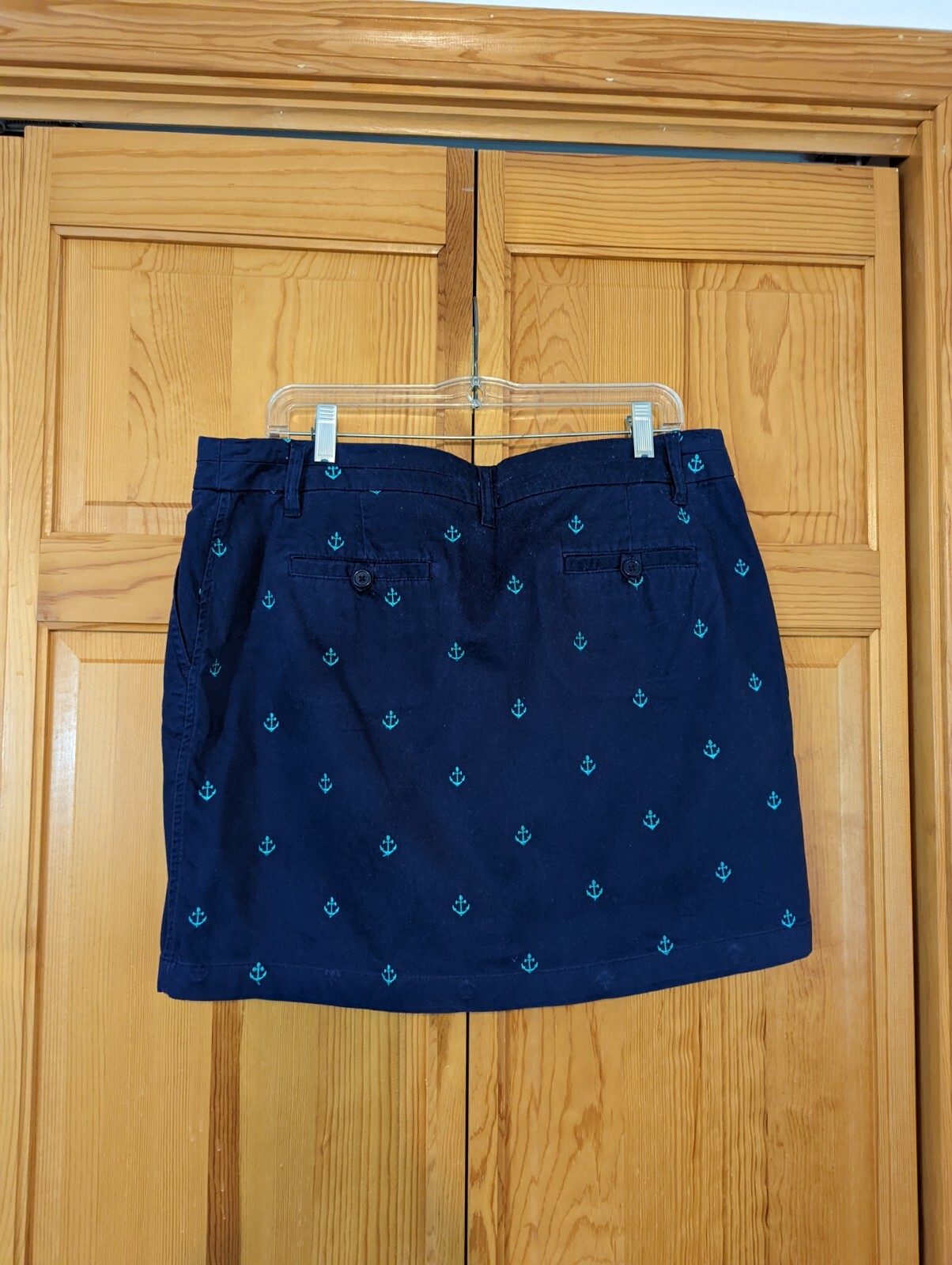 BRITISH KHAKI Mini Skirt 12 Preppy Embroidered Green … Gem