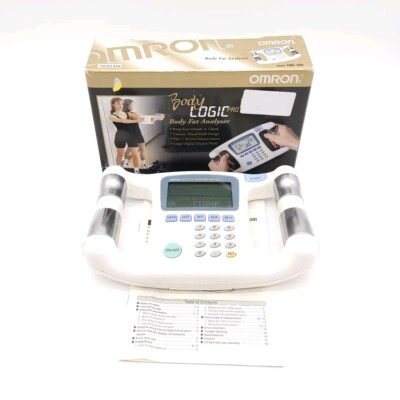 OMRON Body Logic Pro Fat BMI Analyzer Handheld HBF-300 With Box (Tested Works)