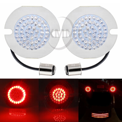 1157 LED Red Flat Rear Turn Signal Lights For Harley Heritage Softail 1986-2017