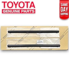 OEM 79 - 83 TOYOTA PICKUP FRONT DOOR BELT MOLDING WEATHERSTRIP SET 19.5” NEW