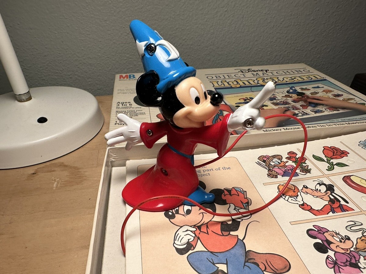 Vtg Disney Object Matching Light and Learn Mickey Mouse Learning