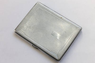 sylva chrome cigarette case Vintage England EMU BRAND Sylva Chrome Cigarette Case 1970's