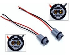 Universal Pigtail Wire Female Socket 194 T10 Pgs Interior Dome Light Lamp Plug A