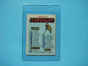 1965/66 TOPPS NHL HOCKEY CARD #66 FIRST CHECKLIST GD/VG MK 65/66 TOPPS | eBay