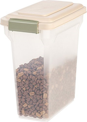 rolling dog food storage container