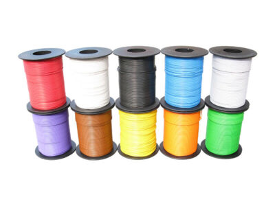 Klingeldraht Kupferschaltdraht Draht 0,5mm 1-adrig 100m Spule Kabel 10 Farben