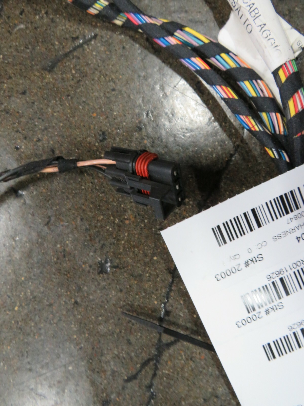 Ferrari 360, LH Rear Tunnel Wiring Harness, Used, P/N 200847