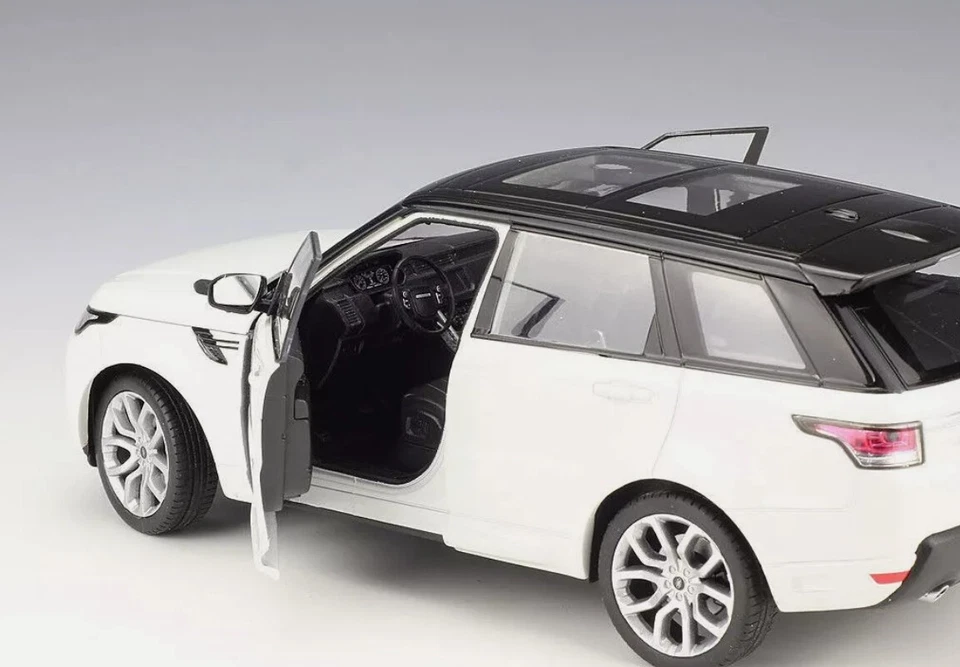 Welly 1:24 Land Range Rover Sport White Diecast Model Sports Racing SUV Car Toy - Image 3 of 4