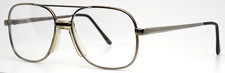 Vintage ORIENTAL Gunmetal Mens Aviator Full Rim Eyeglasses 54-18-135 B:45