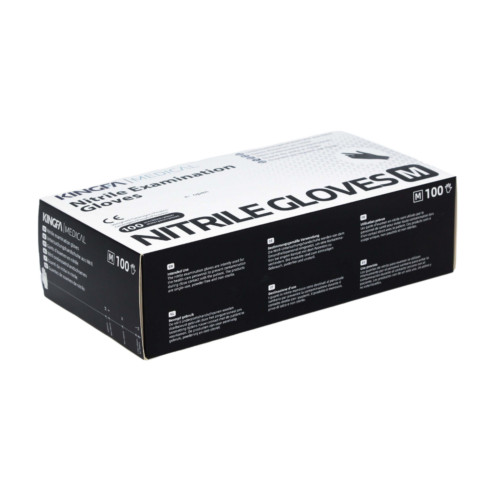Kingfa Nitril Handschuhe schwarz Gr. S-XL Medizin, Labor & Lebensmittel 100 er