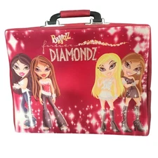 Vintage Y2K Bratz Forever Diamondz 8 Doll Carry Case Storage Travel Bag Y2K