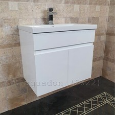 Wickes Talana White Gloss Wall- Hung Mirror Storage Unit - 600mm for sale  online | eBay