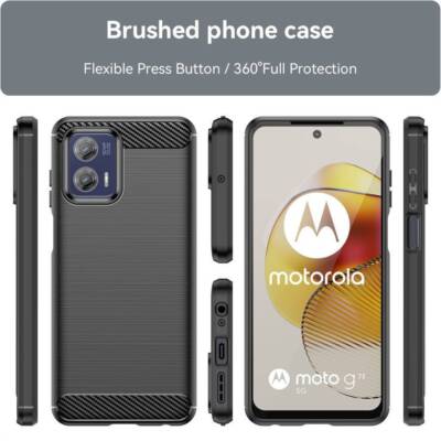 Custodia In Pelle Di Lusso In Fibra Di Carbonio Per Motorola Moto G04 G13 G14 G23 G24 G32 G34 G53j G54 Power G62 G73 G84 S30 Pro 5G Cover # NGB