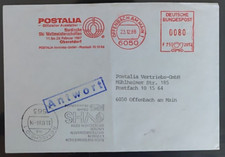 Nordische Ski WM 1987 Oberstdorf , AFS 23.12.86 POSTALIA -Offizieller Ausstatter