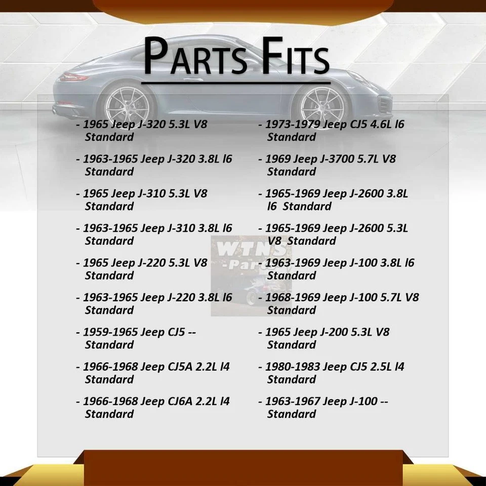 Fits 1959 1960 1961 1962 Jeep CJ3 GMB Front Shaft All Joints Universal Joint - Image 4 of 4