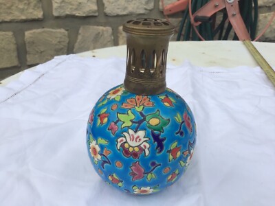 Ancienne Lampe Berger en Verre Mauve dégradé. Très bon état