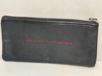 PlayStation PS3 zippered pouch pencil case 8'' x 4'' gray