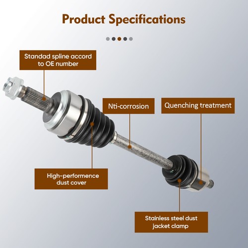 2x Front for Honda CR-V 2007-2014 2.4L CV Axle Shaft Driver & Passenger Side - Picture 10 of 24