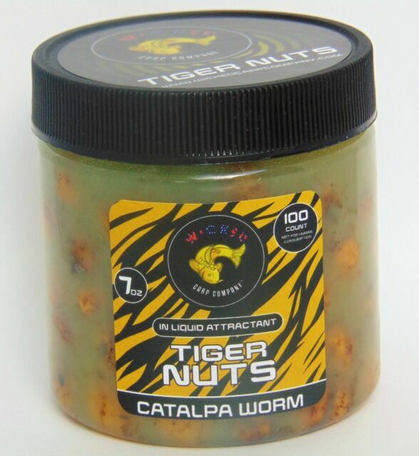 Catalpa Worm Tiger Nuts in Liquid PVA Friendly Carp & Catfish Bait