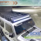 Metal Roof Rack ( V1 ) w/ Dual Light Bar for SCX6 Jeep JLU Wrangler