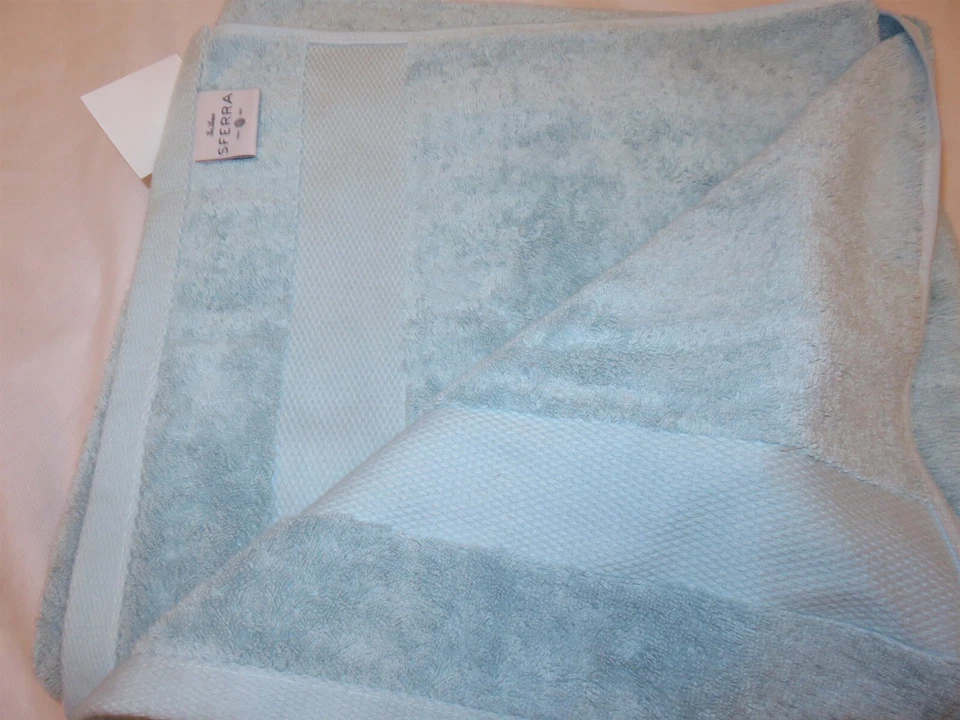 Toalla de baño Sferra Bello Aqua nueva con etiquetas Foto 3 de 4