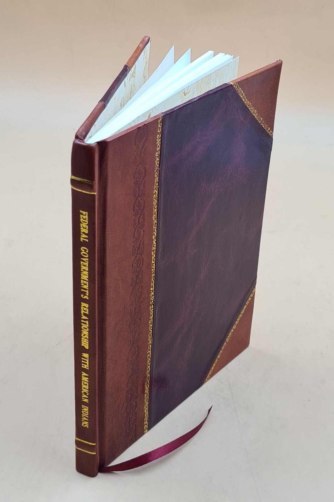 Federal government's relationship with American Indians : hearin [Leather Bound]
