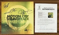 Motion City Soundtrack SIGNED Go Exclusive Green Marble Vinyl LP BAS Beckett COA