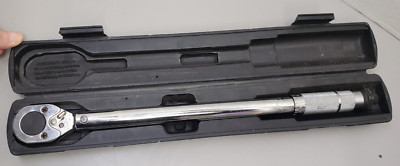 PITTSBURGH PRO TORQUE WRENCH 1/2'' DRIVE REVERSIBLE CLICK TYPE W/ HARD CASE