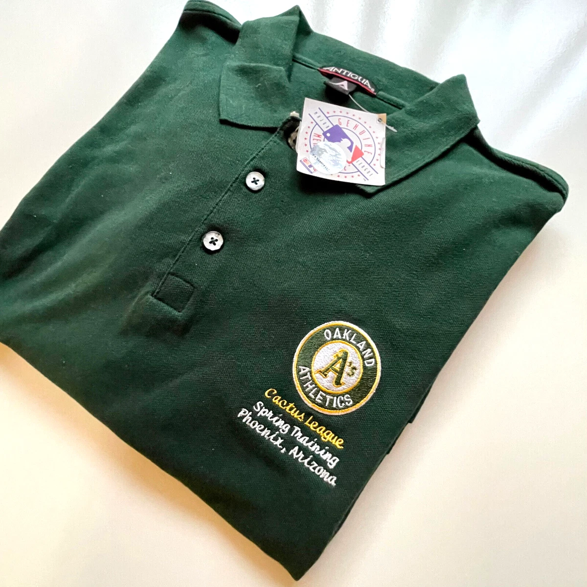 Oakland Athletics A s Spring Training Golf Polo Shirt L Cactus League New