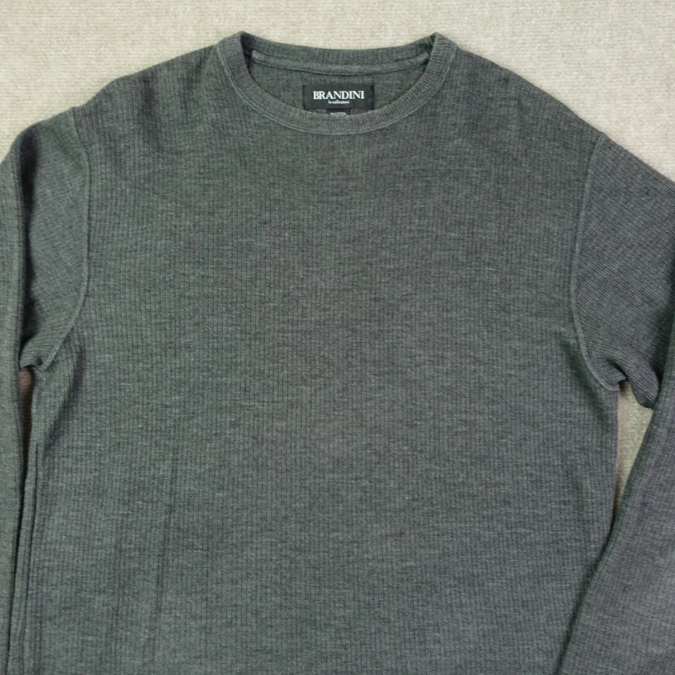 Мужская футболка Brandini большой хлопок акриловая смесь серый тепловой свитер - Изображение 2 из 4