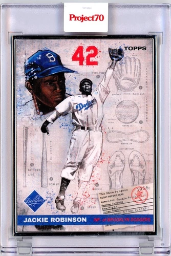 2021 TOPPS PROJECT 70 - JACKIE ROBINSON BY SHOE SURGEON - AP 07/51 SILVER #125