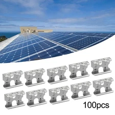 Aluminum Alloy Photovoltaic Solar Panel Water Guide Clamp for Outdoor Use 100