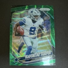 2025 Panini Prizm Green Wave KaVontae Turpin #137 Dallas Cowboys Football