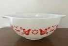 Vintage Pyrex 443 Cinderella Mixing Bowl 2.5 Qt Friendship White Pink *Read*