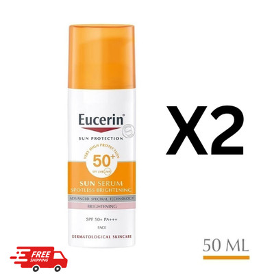Eucerin Sun Spotless Brightening Face Sunscreen SPF50+ PA+++ 50ml X2-FAST DHL