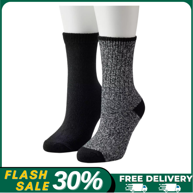 [ HOT DEAL ] Women's Sonoma Goods For Life® Ribbed Marl Crew Socks