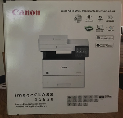 NEW CANON IMAGECLASS D1650 LASER MONOCHROME ALL-IN-ONE PRINTER - SCAN COPY FAX