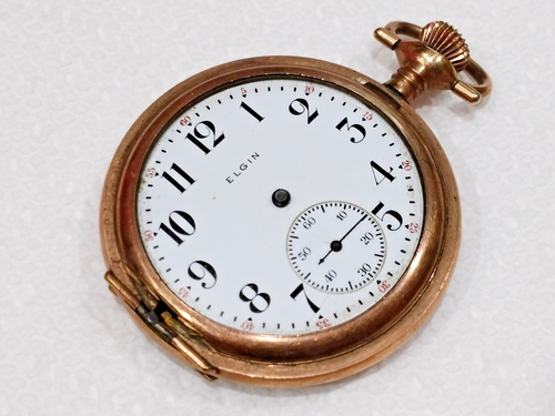 Vintage 1897 (?) Elgin Pocketwatch-Bates & Bacon 14K/20 year Case-Gold Filled